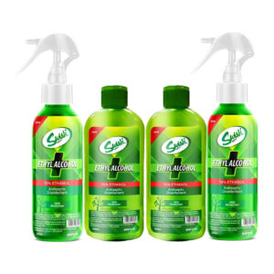 Ethyl Alcohol 70% W/Moisturizer 250 ml - Pack of 4