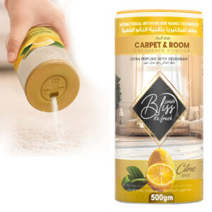 Bliss Fresh Carpet Deodorizer Powder & Room Freshener, Lemon 500g