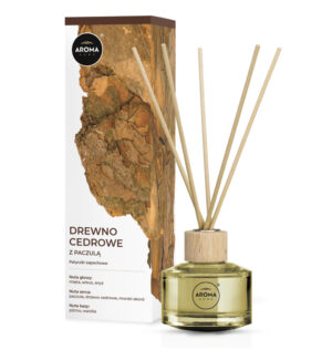 Aroma Home Reed Diffuser, Cedarwood with Patchouli Scent, 50ml